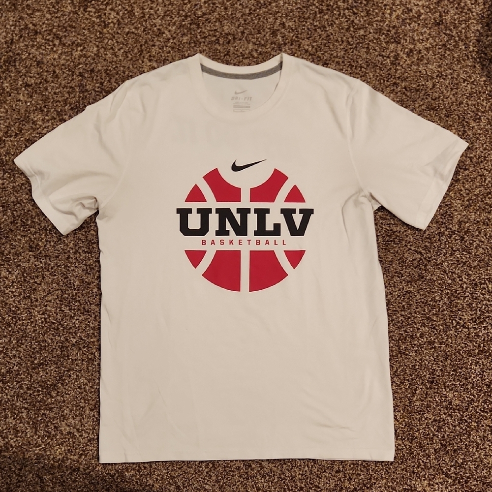 Nike UNLV Basketball White Dri-fit T-Shirt Size: M
